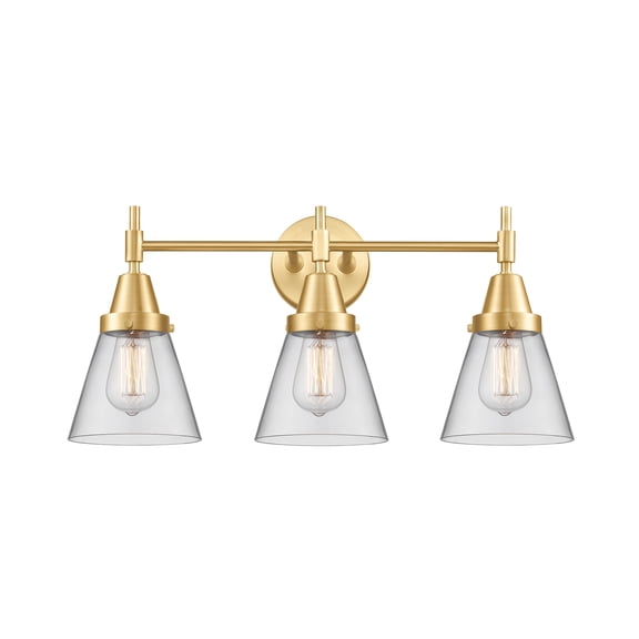 Innovations Lighting 447-3W-SG-G62 Cone 3 Light 24" Wide Vanity Light - Gold