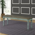 thumbnail image 6 of Roundhill Furniture Prato 6-Piece Dining Table Set with Cross Back Chairs and Dining Bench, 6 of 11