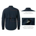 thumbnail image 4 of BASSDASH Men's Performance Fishing Shirt Button Down Long Sleeve UPF 50 Quick Dry FS21M, 4 of 6