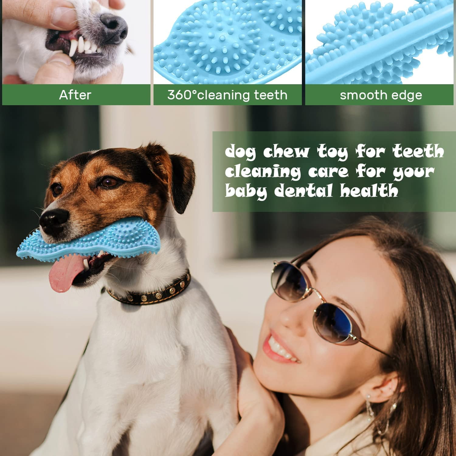 3 Pack Puppy Chew Toys for Teething Small Dogs Puppy Teething Toys Pet Dog Chew Toys for 2 8 Months Puppy Teeth Cleaning and Teeth Cleaning and Gum