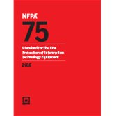 Pre-Owned NFPA 75 2017 ed. Fire Protection of Information Technology Equipment, 9781455914715, 1455914711, Paperback,