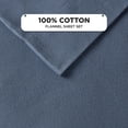 thumbnail image 5 of Regency Heights Queen Size Cotton Flannel Sheet Set, 4-Piece Flannel Bed Sheets Queen, 100% Cotton Bed Sheets Set with Deep Pocket, Blue Solid, 5 of 7