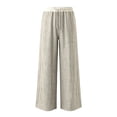 thumbnail image 3 of Abomasnow Womens Parachute Pants Y2K Side Striped Wide Leg Sweatpants Elastic Drawstring Waist Jogger Pants with Pockets, 3 of 6