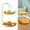 Gold, variant on Necklace Display Stand, 2 Tier Jewelry Holder, Tabletop Jewelry Organizer Tower with Round Storage Tray, Organizer Tower for Bracelets Necklaces Earrings Makeups, 1 Pcs, 7.87x11.8"