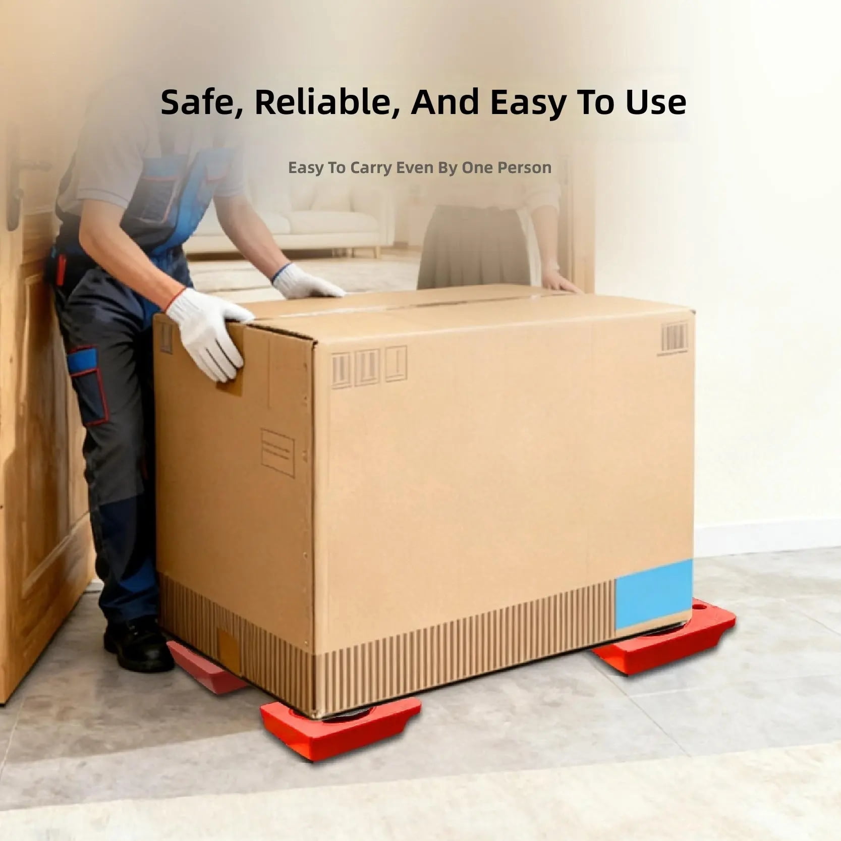 Strong ABS Furniture Sliders Set Of 5 For Easy Moving Heavy Items Like Couches Tables Cabinets Moving Sliders Movers