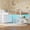 White, variant on Twin Size Loft Bed with 6 Fabric Drawers and Storage Shelves, with LED Lights,Modern Low Loft Bed,No Box Spring Needed,Sturdy ,White / Black /Pink