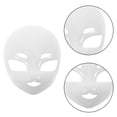 thumbnail image 4 of ColoMX Máscara de plástico blanca Máscara facial en blanco Máscara blanca en blanco Máscara de plástico de Halloween Máscara de mascarada para mujeres Hombres Máscara de plástico de Halloween, 4 of 8