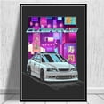 thumbnail image 4 of JDM F1 póster de decoración de coche, arte de pared GTR Mini Neon Vaporwave outun Home Motorsport, decoración de sala de carreras, carteles de lienzo estéticos, 4 of 4