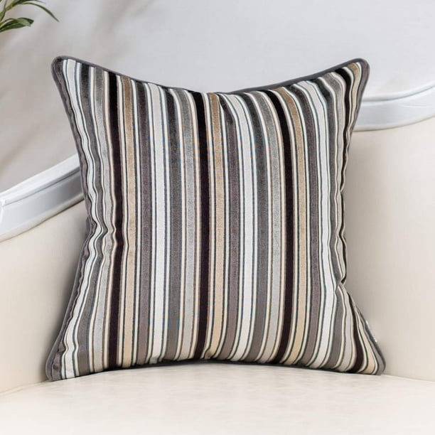 Funda de almohada decorativa Yangest Velvet Stripe 45x45 cm