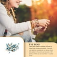 thumbnail image 2 of Qarigey 100 piezas de cuentas planas redondas con agujeros para manualidades brillantes, cuentas espaciadoras, suministro de joyería suave, Ropa, zapatos y accesorios Miscelánea Tipo6, 2 of 6