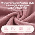 thumbnail image 6 of HEARTNICE Womens Long Fleece Robe Soft Plush Robes for Women Warm Bathrobes Comfy House Coat Full-length（Dark Purple, XX-Large-3X-Large）, 6 of 6