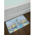 thumbnail image 2 of Christmas Bath Mat, Noel Time at Amsterdam Canal with Historical Famous Buildings North Europe Design, Non-Slip Plush Mat Bathroom Kitchen Laundry Room Decor, 29.5 X 17.5 Inches, Multicolor, Ambesonne, 2 of 2