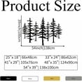thumbnail image 4 of Pine Tree Metal Wall Art, Nature and Forest Wall Decor, Large Metal Pine Tree Art, Farmhouse Decor for Living Room, Office, Boho Decorations(48" x 35" / 124 x 90 cm), 4 of 4