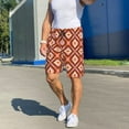 thumbnail image 6 of Balery 70s Retro Style Men's Cotton Knit Pajama Shorts Waistband & Pockets,Short Pajama Pants-3X-Large, 6 of 8