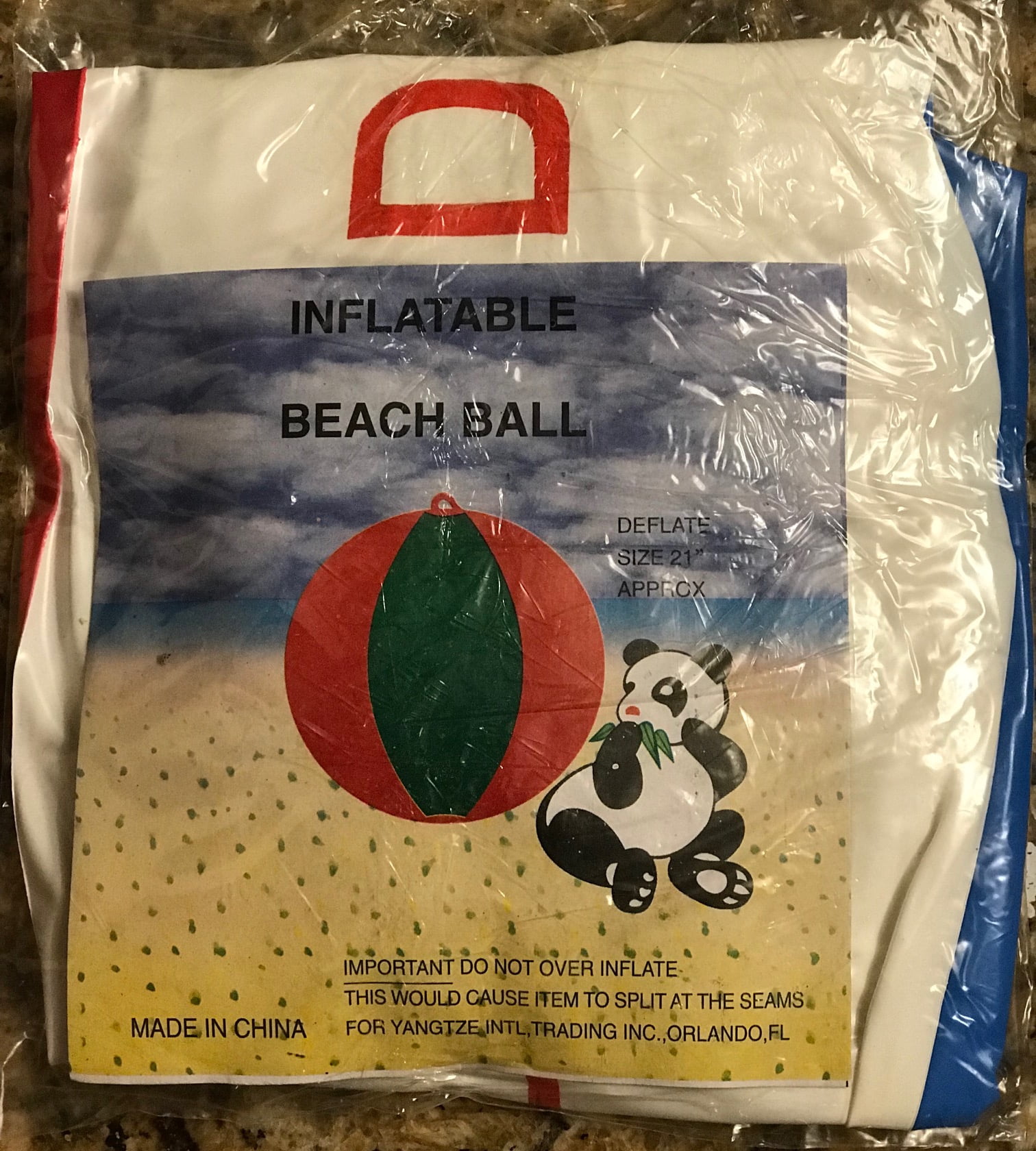 Vivla 11" Florida Inflatable Beach Ball for Kids, a Perfect Pool toy.