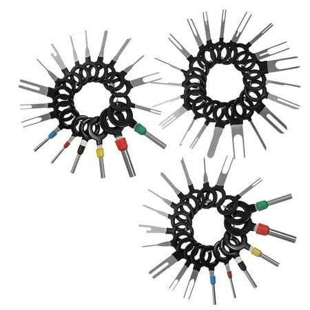 

Clearance! Dusknt Handmade Equipment Pcs Connector Terminal Removal 56Pc Set Extractor Kit Wire Auto Pin Woodworking Tools 56X Needle Extractor