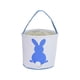 thumbnail image 1 of Toystoory Bolsa de conejito Cesta de Pascua resistente al desgaste Cubos de vacaciones Suministros para niños Patrones surtidos Bolsas con asa Almacenamiento y organización del hogar cola azul, 1 of 6