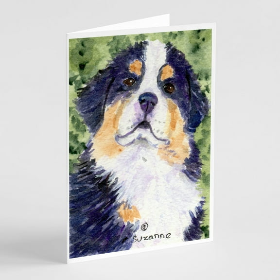 Bernese Mountain Dog Greeting Cards and Envelopes Pack of 8