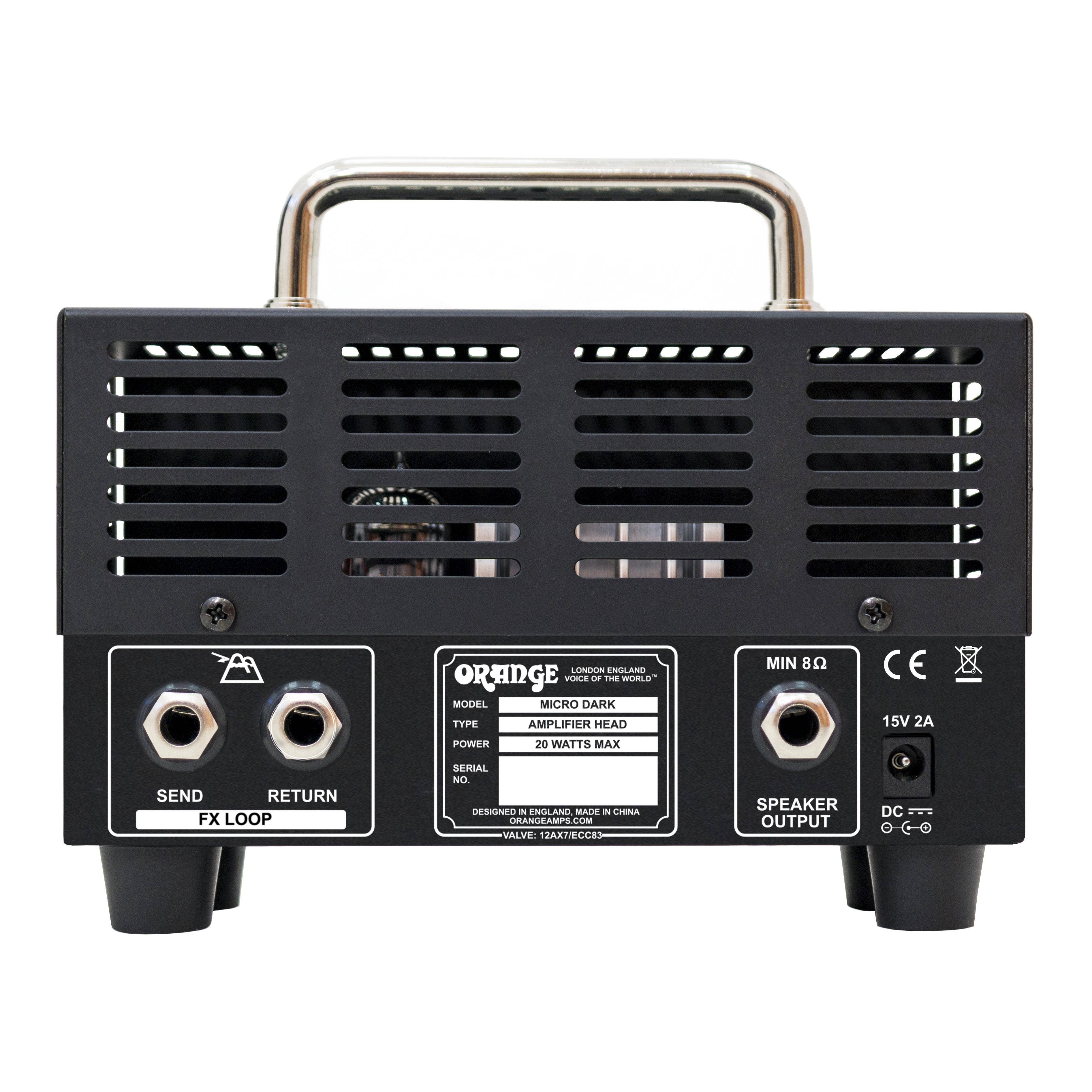 Orange Music Electronic Micro Dark FX Loop 20W Tube Hybrid Amplifier Head
