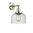thumbnail image 7 of Innovations Lighting 201F Large Bell Large Bell 8" Wide Semi-Flush Ceiling Fixture - White, 7 of 7