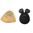 thumbnail image 1 of Juguete Peluche Alien Pou 20 Cm Regalo Cumpleaños Suave Y Esponjoso para (alienígena Triangular), 1 of 7