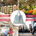 thumbnail image 6 of GASTROPOD 6Pcs Reusable Grocery Bags,Market Shopping Large Tote Bag,190T Polyester Foldable Grocery Bags,Style4, 6 of 7