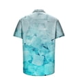thumbnail image 4 of EQWLJWE Work Shirts for Men Novelty 3D Non-positioning Printed Short Sleeve Button Down Valentine/New Year Beach Party Casual Shirts for Daily Wear, 4 of 5