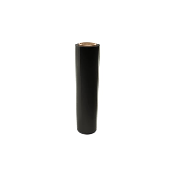 SSBM Black Cast Hand Stretch Wrap 18" x 1500' 192 Rolls 80 Gauge Opaque Plastic Cling Shrink Film for Shipping