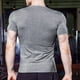 thumbnail image 5 of Camisas de Manga Corta de los Hombres Color Sólido Secado Deporte Tren Cuello en V, Spandex de Poliéster Ligero para el Ejercicio Y el Uso Diario, 5 of 9