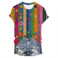 thumbnail image 4 of MEICHEN Women's T Shirts Short Sleeve Tees Sunflower Graphic Loose Summer Tops Daily Wear Blouse for Women, 4 of 4