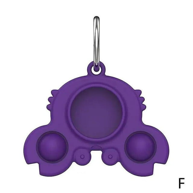 Silicone Bubble Band Unzip Toy Decompression Toy Cute Decoration Dog Keychain Pet For Adult Children Accessories Pendant V6J6