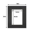 thumbnail image 2 of Textured Photo Mats - Morocco Black 18x24 for 13x19 Photos - Fits 18x24 Frame, 2 of 6