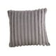 thumbnail image 5 of Funda de almohada de felpa de piel sintética, funda de cojín suave de lujo para silla Gris, 5 of 9