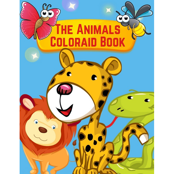Download The Animals Coloraid Book : Toddler Coloring Book Animals ...