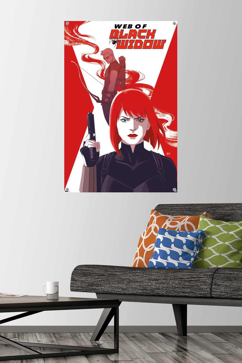 Marvel Comics - Hawkeye - Web Of Black Widow #4 Wall Poster with Pushpins, 22.375" x 34"
