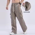 thumbnail image 3 of Jogger Pants for Men - Comfortable Breathable Sweatpants with Pockets and Elastic Waistband for Travel & Commute, 3 of 10