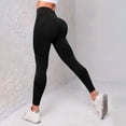 thumbnail image 2 of GEWSEY Seamless Workout Butt Lifting Leggings 2025 Summer Booty Scrunch Gym Leggings for Women (Black, L), 2 of 5