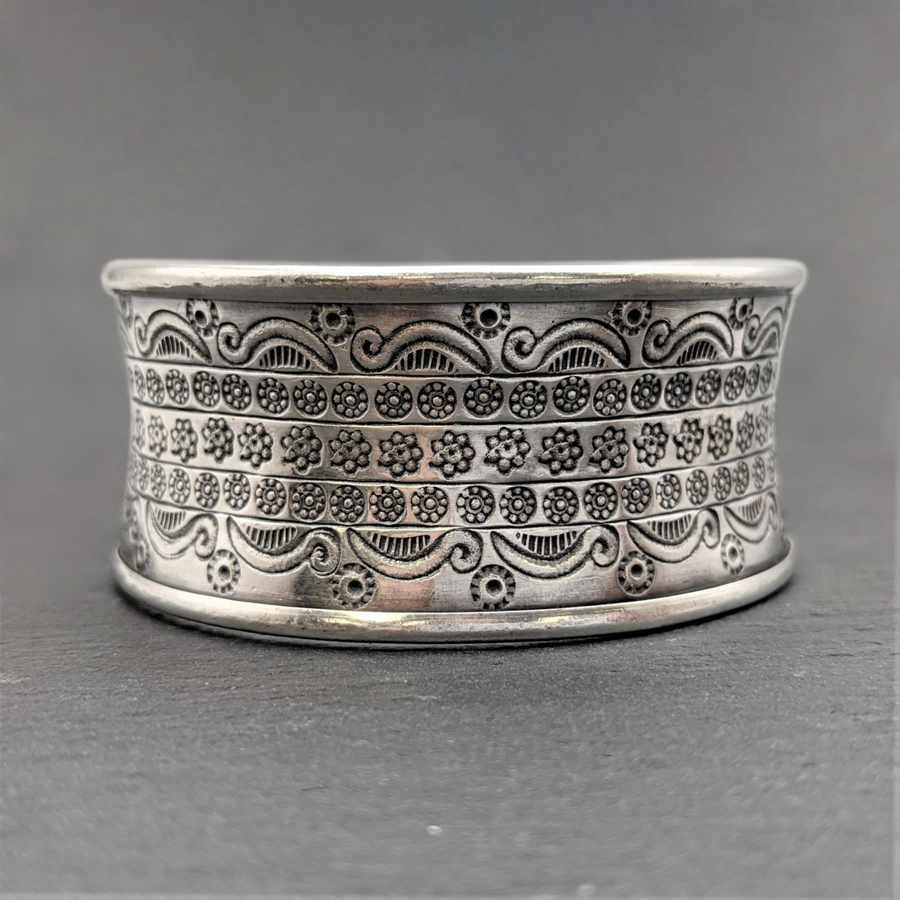 【月曜限定値下げ】WOLFMAN B.R.S BANGLE BRACELET Amazon.com: Sterling Silver Bangle,Retro Bracelet, Men's