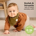 thumbnail image 4 of Baberos tipo bandana para bebés KeaBabies orgánicos, paquete de 8 unidades, unisex, 4 of 9