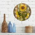 thumbnail image 7 of SKYSONIC Sunflower Wall Clock 10 Inch Silent Non Ticking Round Clock Oil Painting Clock Easy to Read Clock for Living Room Bedroom Bathroom Home Decor, 7 of 7