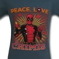thumbnail image 2 of Deadpool Peace Love and Chimis T-Shirt-Men's Medium, 2 of 4