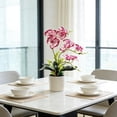 thumbnail image 6 of Artificial Phalaenopsis Orchid Bonsai Potted Plant Silk Flower Arrangement Realistic Home Decor Desktop Office Wedding Centerpiece Maintenance Free Floral Display Indoor Outdoor Decor, 6 of 6