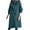 Navy, variant on Long Trench Coat for Women Hooded Windproof Overcoat Fashion Button Shacket Outerwear Working Outdoor Outerwear (Navy,S)