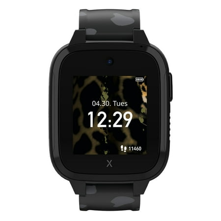 Xplora - Kids’ XGO3 Jungle Edition (GPS + Cellular) Smart Watch Calls, Messages, SOS, GPS Tracker, Camera, Step Counter, SIM Card - Black