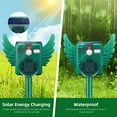 thumbnail image 4 of KingFurt Solar Animal Repeller with Ultrasonic Motion Sensor and LED Lights, Waterproof, 1 Pack, 5.3" x 4.2" x 3.7", 4 of 7