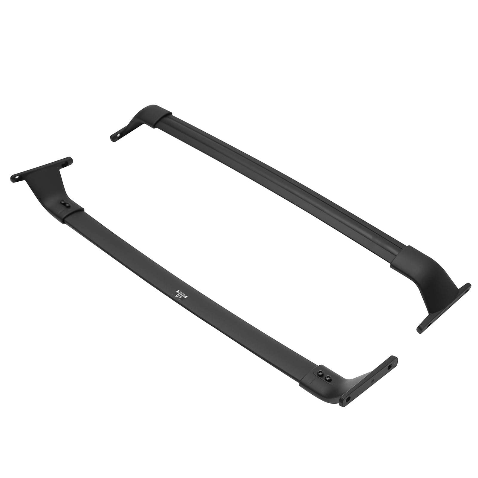 Ikon Motorsports Roof Rack Fits 2018-2024 Chevrolet Equinox & GMC Terrain Black Top Roof Rack Cross Bar Cargo Luggage Carrier Aluminum ABS
