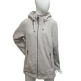 thumbnail image 2 of 1 Madison Expedition Ladies' Knit Jacket Sherpa Lined Hood Size: M, Color: Tan, 2 of 5