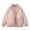 Pink, variant on Women's Stand Collar Jacket, Long Sleeve Quilted Casual Outerwear with Zippered Front and Pockets, Loose Fit Parka for Daily Wear