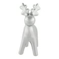 thumbnail image 2 of Northlight Sleek Ceramic Standing Moose Christmas Figurine - 7" - Silver Finish, 2 of 5