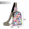 thumbnail image 2 of FORMRS Womens Crossbody Sling Bag Travel Daypack Shoulder Chest Backpack, Blue Colorful Circles, 2 of 7